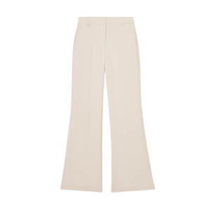 REISS Leona Flared Knot-Hardware Belted Trousers